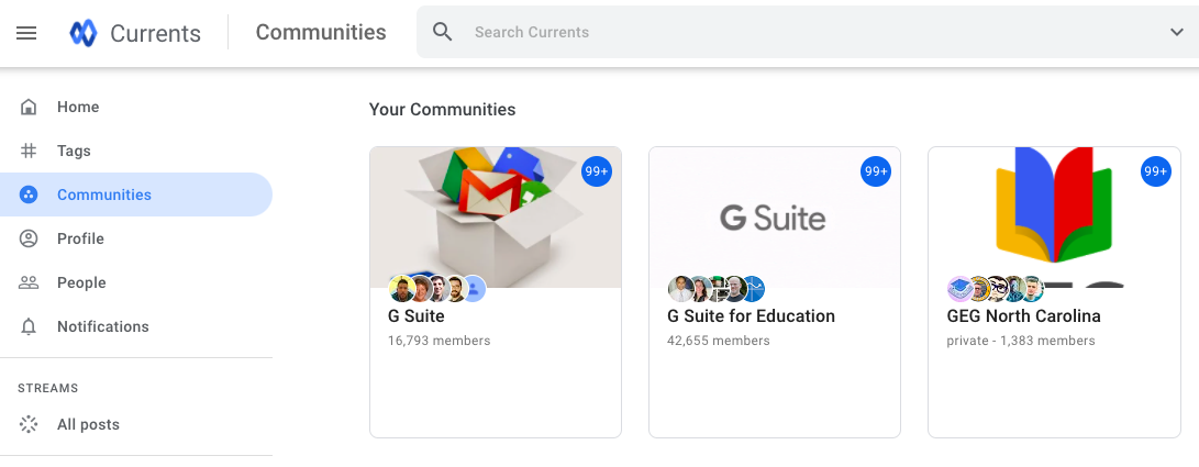 New community features for Google Chat and an update on Currents