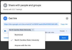 Share with people and groups - North Carolina State University
