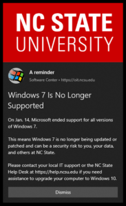 Windows 7 End of Life