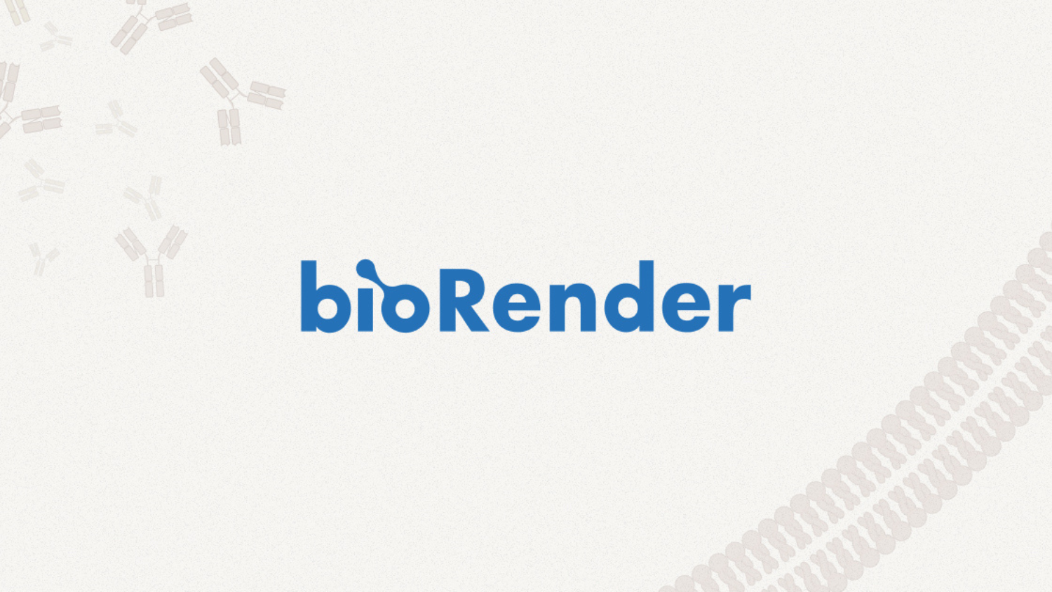 The bioRender logo surrounded by visualizations of genomic information.